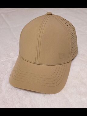 Men's Performance Tan Baseball Cap with Perforated Back (H1-25)